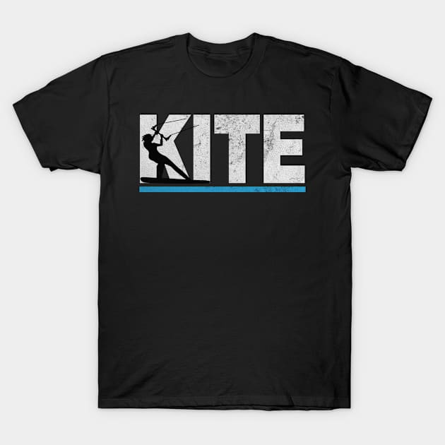 Kite Kitesurfer Kitesurfing Surfing Retro Gift T-Shirt by Print-Dinner